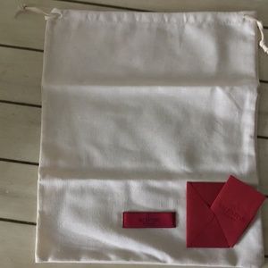 Valentino dust bag and cards